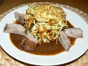 Spaghettitürmchen - Rezept