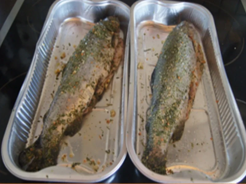 Backofenforelle mit Spargel und brauner Butter - Rezept - Bild Nr. 3