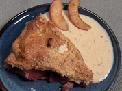 Zugedeckter Apfelkuchen mit Vanillesauce - Rezept - Bild Nr. 2