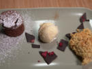 Schokoküchlein mit Vanille-Joghurteis - Rezept - Bild Nr. 15999
