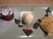 Schokoküchlein mit Vanille-Joghurteis - Rezept - Bild Nr. 15999