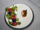 Gebeizter Lachs mit Avocadocreme und eingelegter Paprika - Rezept - Bild Nr. 2