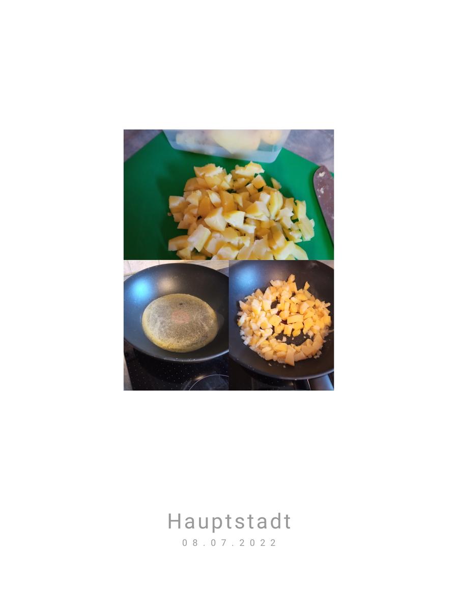 > Bratkartoffel mit Spinat und Spiegelei <zur kochbar Challenge Juli 2022< - Rezept - Bild Nr. 5