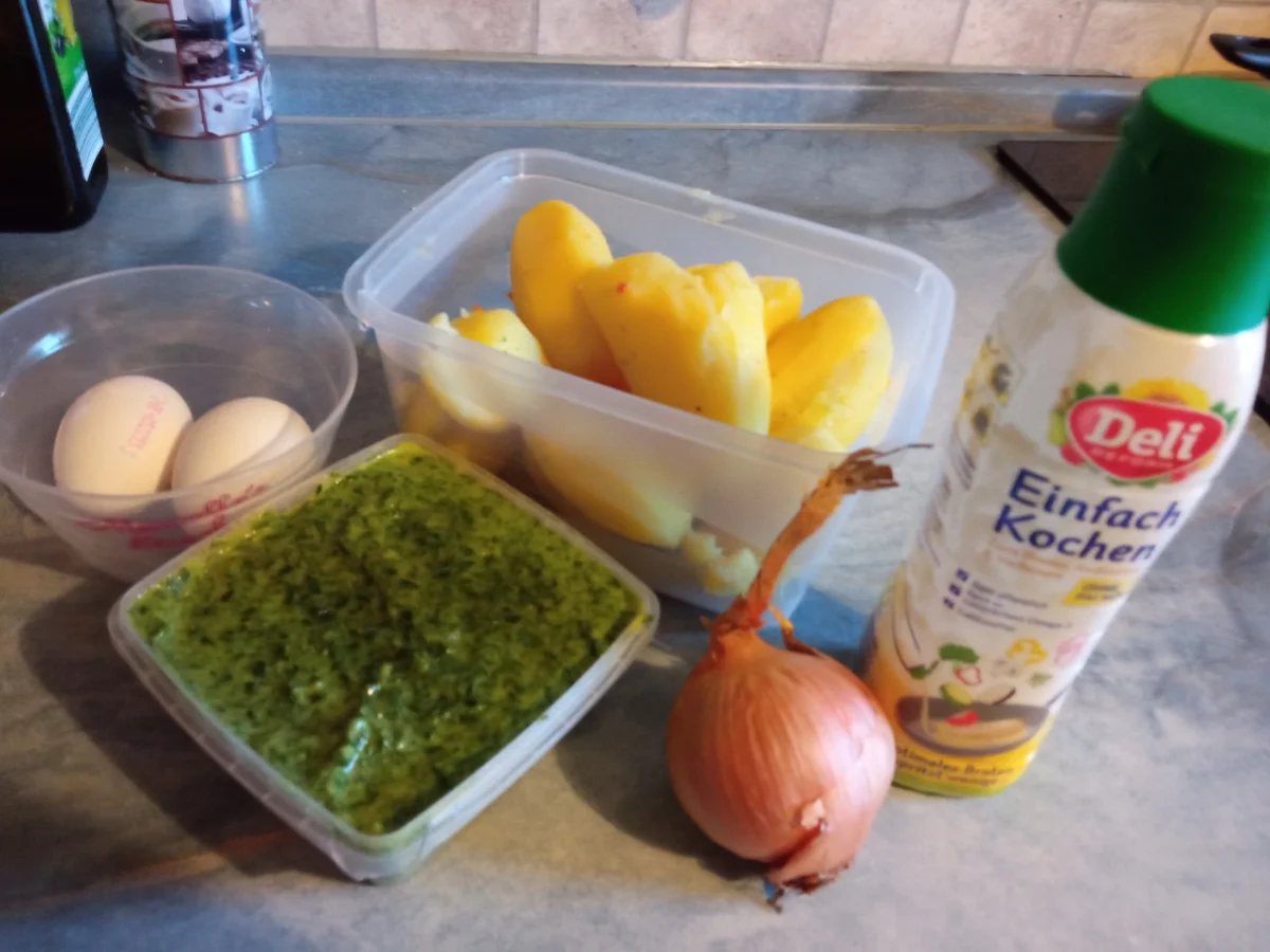 > Bratkartoffel mit Spinat und Spiegelei <zur kochbar Challenge Juli 2022< - Rezept - Bild Nr. 9