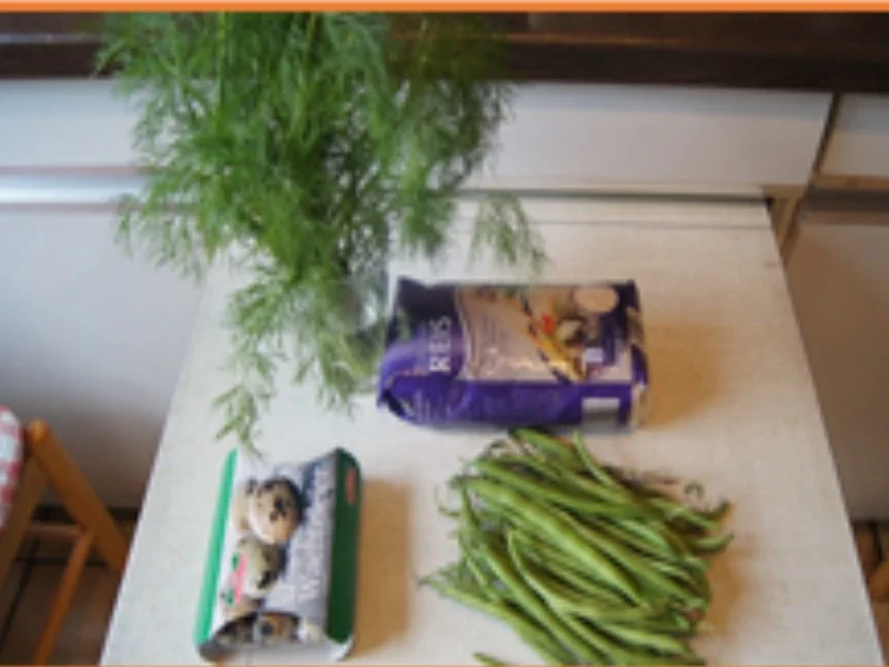 Rezept: Wachteleier in Dillsauce mit grünen Bohnen und gelben Basmatireis Bild Nr. 3 Wachteleier in Dillsauce mit grünen Bohnen und gelben Basmatireis - Rezept - Bild Nr. 3