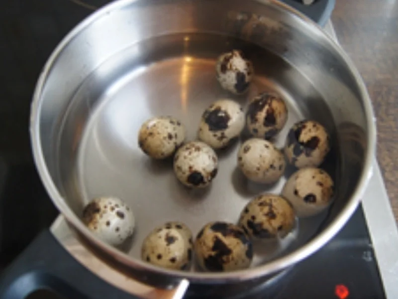 Rezept: Wachteleier in Dillsauce mit grünen Bohnen und gelben Basmatireis Bild Nr. 4 Wachteleier in Dillsauce mit grünen Bohnen und gelben Basmatireis - Rezept - Bild Nr. 4