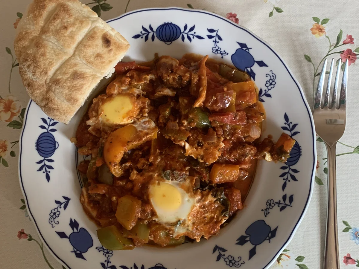 Gemüsepfanne nach Shakshuka (Schakschuka) Art - Rezept - Bild Nr. 3