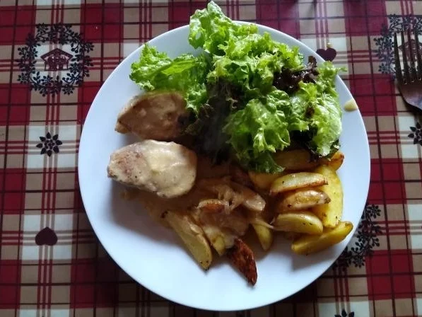 Rezept: Schweinefilet mit Zwiebel-Sahne-Sauce Bild Nr. 3 Schweinefilet mit Zwiebel-Sahne-Sauce - Rezept - Bild Nr. 3