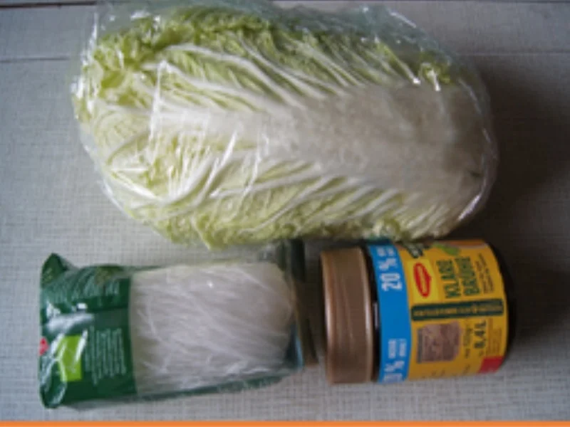 Geschmorter Chinakohl mit Glasnudeln - Rezept - Bild Nr. 3