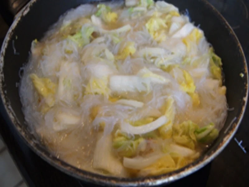 Geschmorter Chinakohl mit Glasnudeln - Rezept - Bild Nr. 10