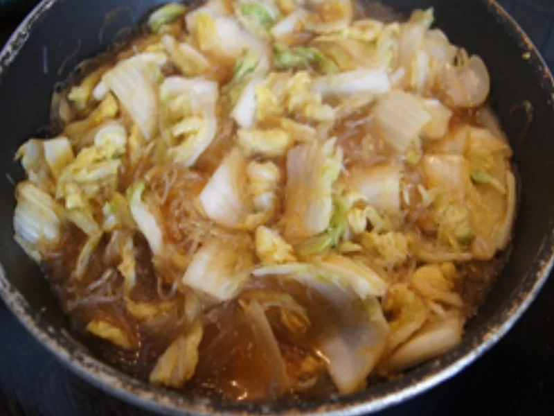 Geschmorter Chinakohl mit Glasnudeln - Rezept - Bild Nr. 12