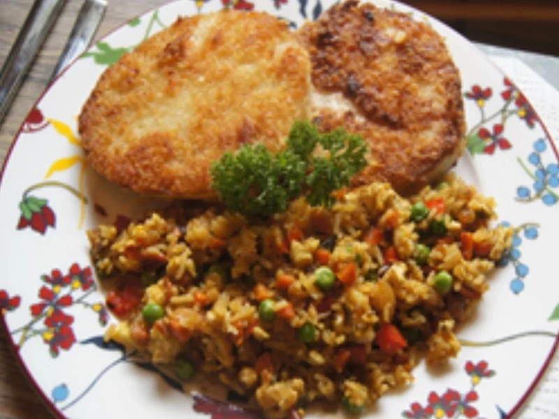 Kohlrabi Schnitzel mit Reis kantonesischer Art - Rezept - Bild Nr. 14