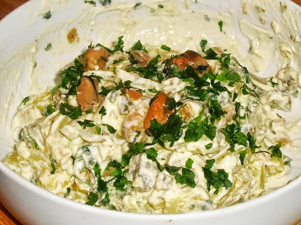Kartoffel-Muschelsalat - zur kochbar Challenge Juli 2022 - Rezept - Bild Nr. 3