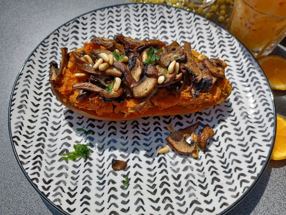 Süßkartoffel gefüllt zur kochbar Challenge Juli 2022 - Rezept - Bild Nr. 3