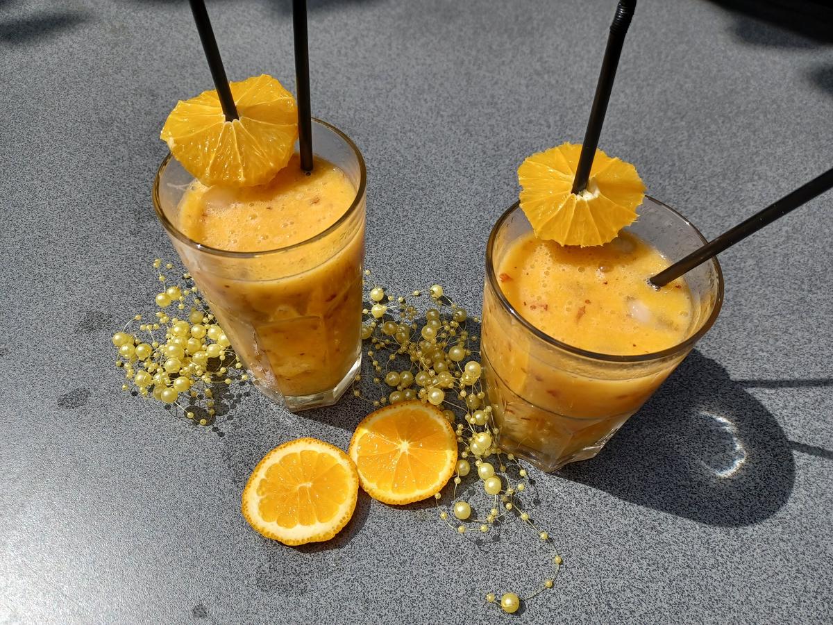 Peach Orangen Cooler zur kochbar Challenge Juli 2022 - Rezept - Bild Nr. 6
