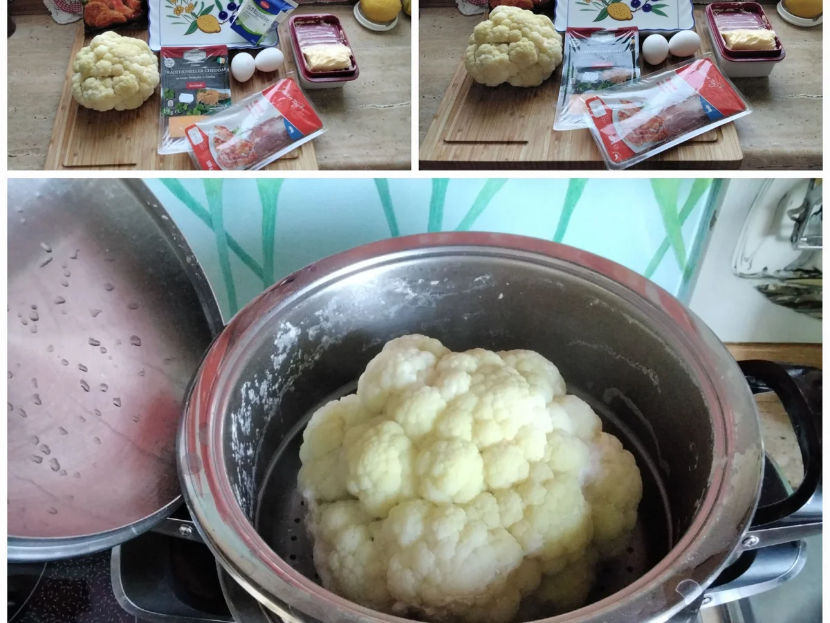 Blumenkohl-Gratin mit Salat - Rezept - Bild Nr. 5