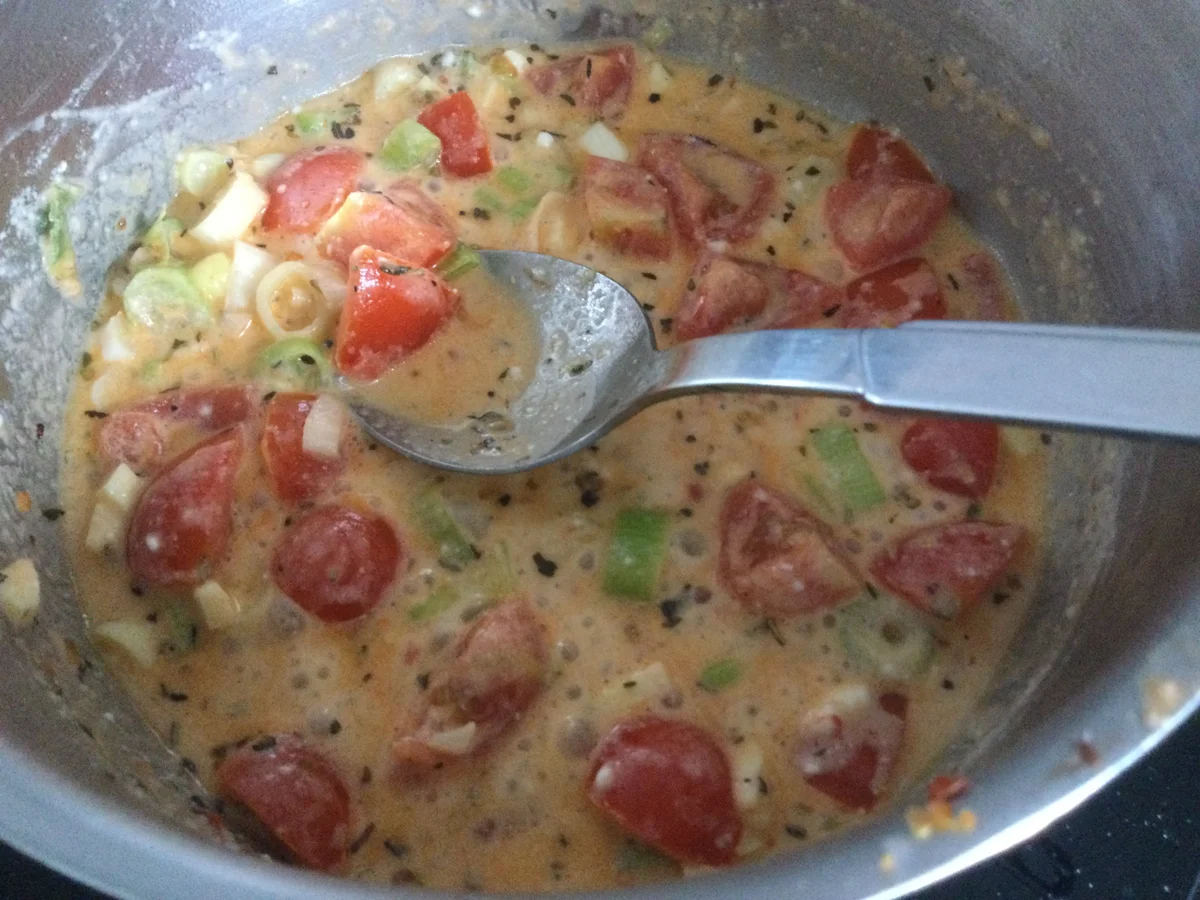 Rezept: Spaghetti mit Feta und was noch so da war Bild Nr. 3 Spaghetti mit Feta und was noch so da war - Rezept - Bild Nr. 3