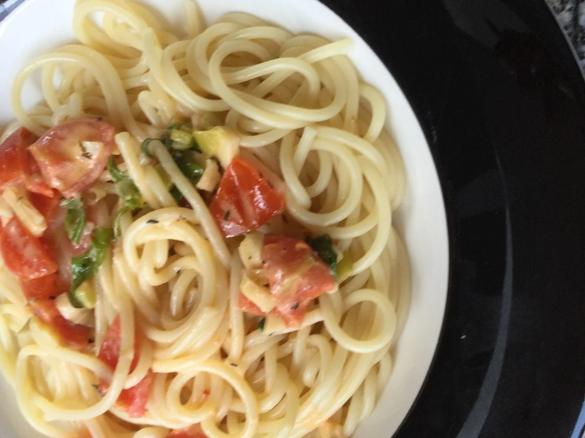 Rezept: Spaghetti mit Feta und was noch so da war Bild Nr. 5 Spaghetti mit Feta und was noch so da war - Rezept - Bild Nr. 5