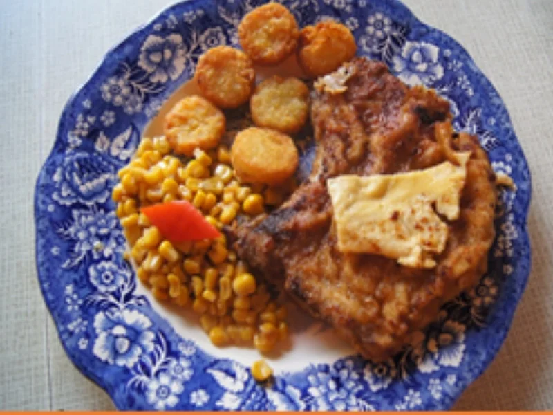 Stielkotelett mit Butter-Mais und Mini Rösti - Rezept - Bild Nr. 2