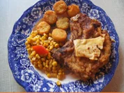 Stielkotelett mit Butter-Mais und Mini Rösti - Rezept - Bild Nr. 2