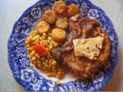 Stielkotelett mit Butter-Mais und Mini Rösti - Rezept - Bild Nr. 2