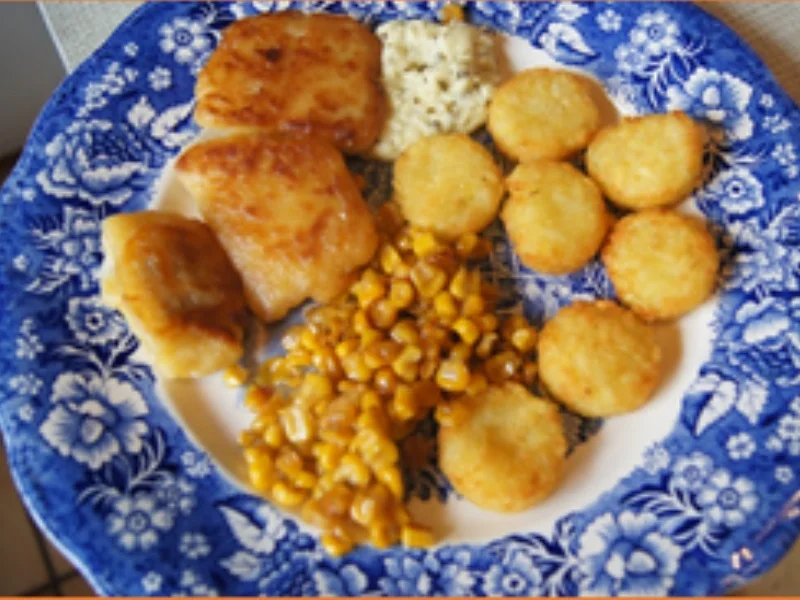 Rezept: Kibbelinge mit Dip, Buttermais und Mini Rösti Bild Nr. 6 Kibbelinge mit Dip, Buttermais und Mini Rösti - Rezept - Bild Nr. 6