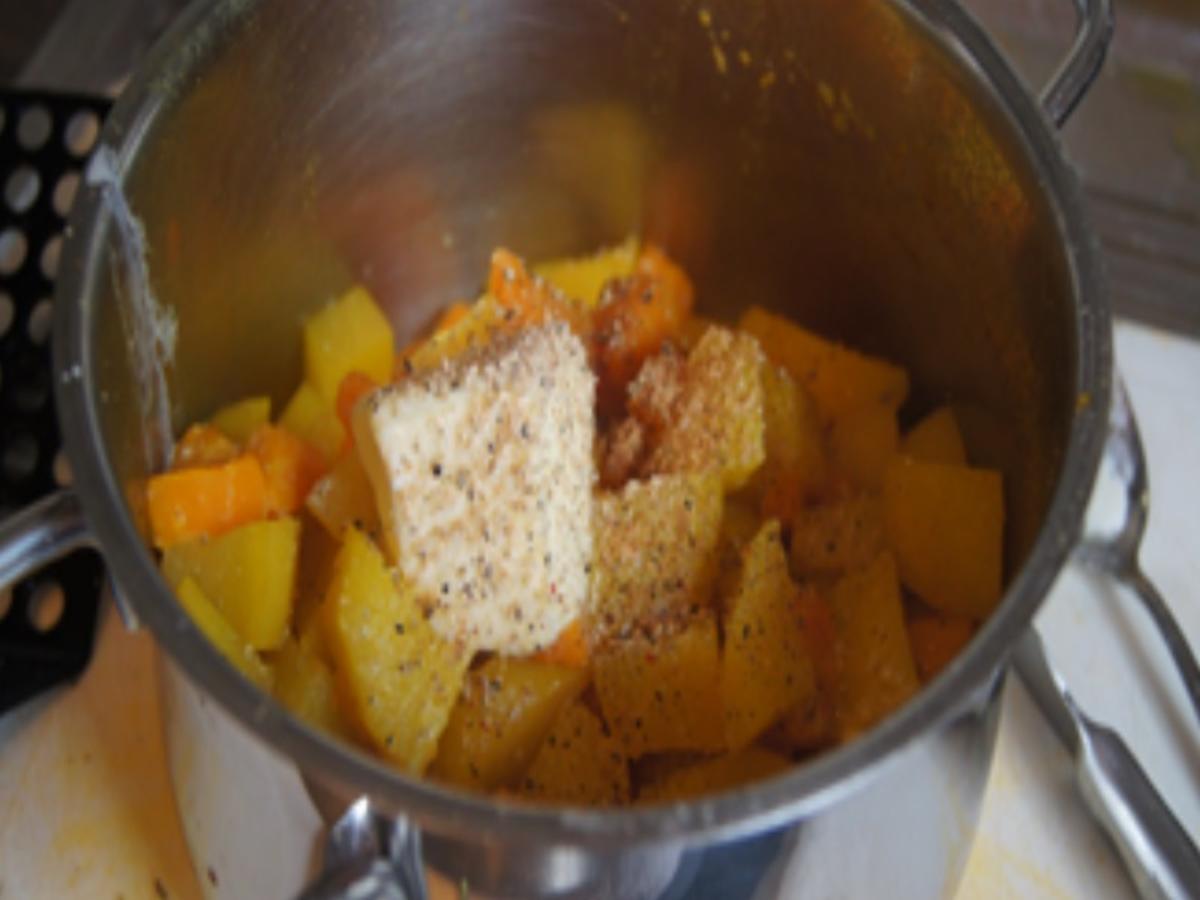 Seelachsfilet mit grünen Bohnen und Möhren-Kartoffel-Stampf - Rezept - Bild Nr. 10