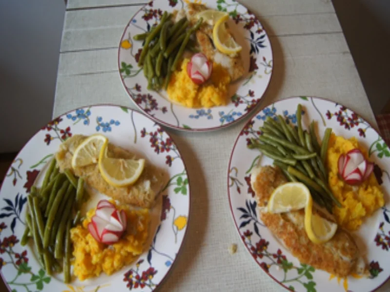 Seelachsfilet mit grünen Bohnen und Möhren-Kartoffel-Stampf - Rezept - Bild Nr. 13