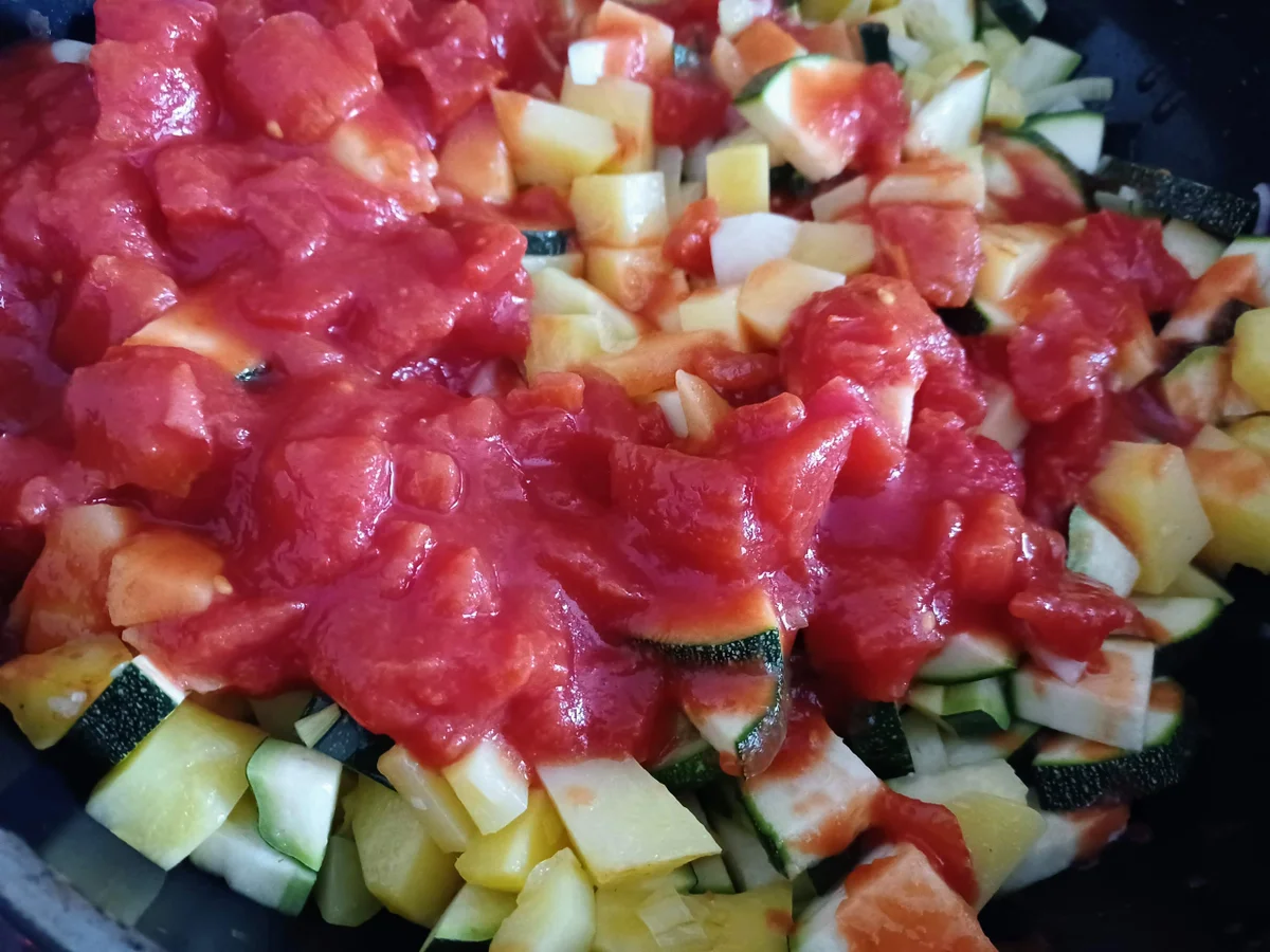 Schnitzel auf Zucchinigemüse - Rezept - Bild Nr. 7