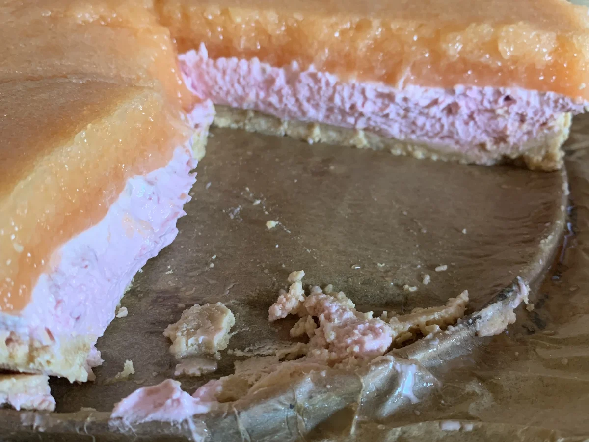 Käsetorte mit Himbeeren und Melonenspiegel - Rezept - Bild Nr. 4