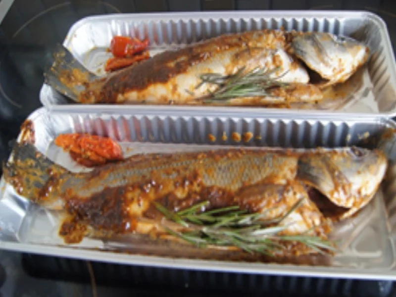 Rezept: Wolfsbarsch mit grünen Bohnen und Möhren-Kartoffel-Stampf Bild Nr. 4 Wolfsbarsch mit grünen Bohnen und Möhren-Kartoffel-Stampf - Rezept - Bild Nr. 4