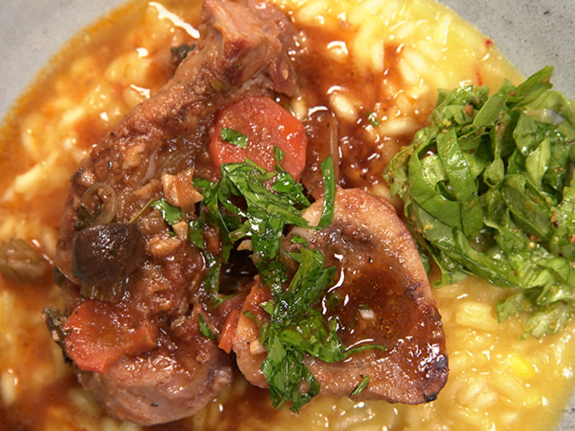 Ossobuco Con Risotto Alla Milanese Rezept Kochbar De