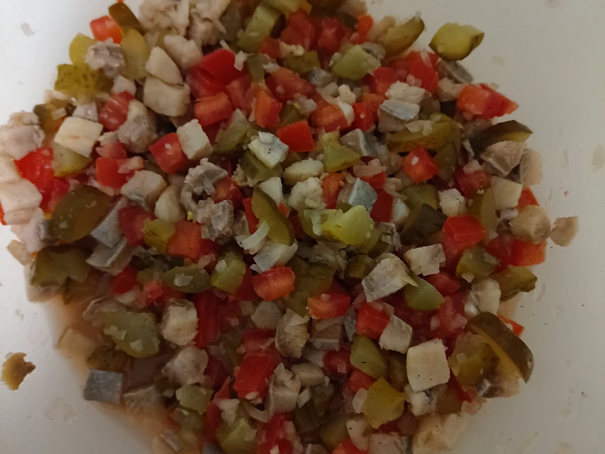 Rezept: Matjessalat Bild Nr. 2 Matjessalat - Rezept - Bild Nr. 2