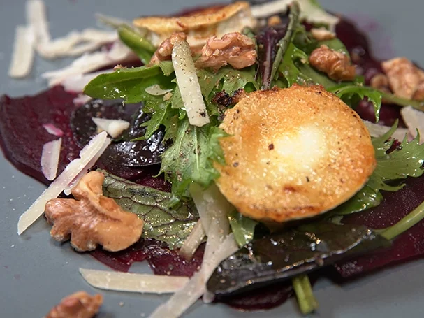 Rote Bete Carpaccio mit Ziegenkäse - Rezept - Bild Nr. 2