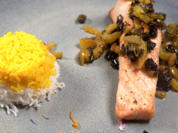 Lachs mit Gemüse und Safranreis - Rezept - Bild Nr. 2