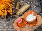 Gegrillter Pfirsich mit Vanille-Baiser und Himbeereis (Oliver Mommsen) - Rezept - Bild Nr. 2