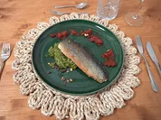 Saiblingsfilets auf Bärlauch- Risotto mit Tomaten-Chili-Vinaigrette - Rezept - Bild Nr. 2