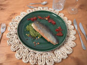 Saiblingsfilets auf Bärlauch- Risotto mit Tomaten-Chili-Vinaigrette - Rezept - Bild Nr. 2
