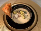 Rezept: Tom Kha Gai Suppe mit bayerischem Prawn-Bread Bild Nr. 2 Tom Kha Gai Suppe mit bayerischem Prawn-Bread - Rezept - Bild Nr. 2
