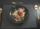 Garnelen im Speckmantel auf Spaghetti mit Mascarpone-Zitronensoße - Rezept - Bild Nr. 2