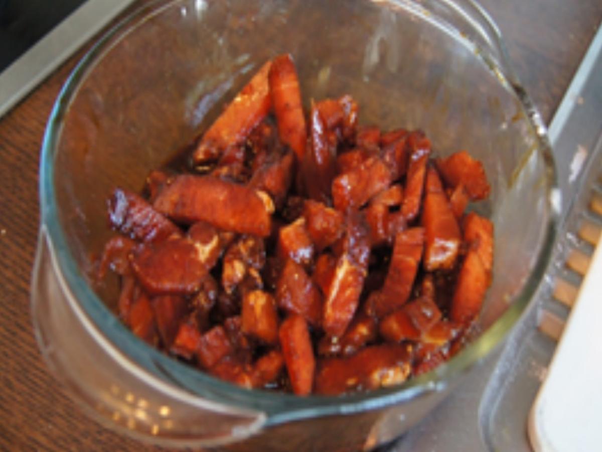 Süß-saures Schweinefilet im Wok mit Kokosreis - Rezept - Bild Nr. 6
