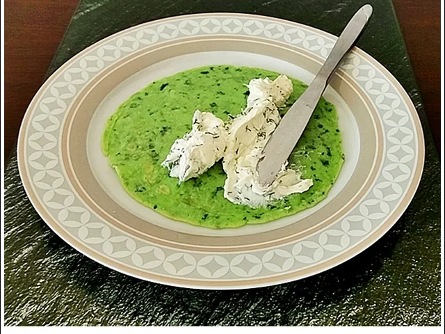 Spinat-Pfannkuchen mit  Mascarpone  und  Kaviar - Rezept - Bild Nr. 4