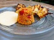 Gegrillte Fleischspieße - Souvlaki - kulinarische Weltreise 08 - 2022 - Rezept - Bild Nr. 4