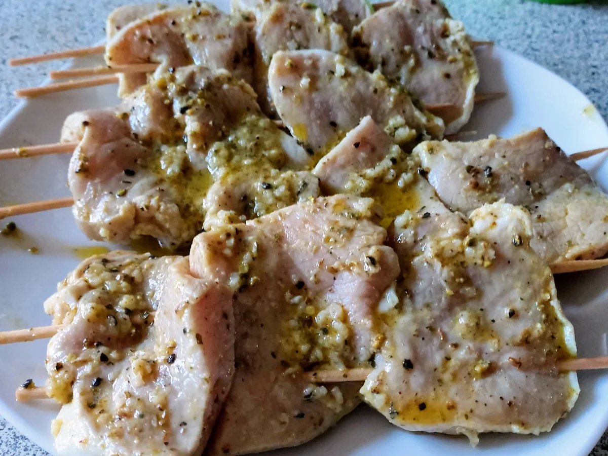 Gegrillte Fleischspieße - Souvlaki - kulinarische Weltreise 08 - 2022 - Rezept - Bild Nr. 17