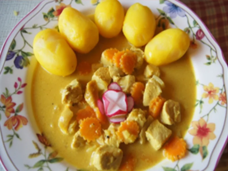 Pellkartoffel-Drillinge mit Chicken Curry und Eisbergsalat - Rezept - Bild Nr. 2