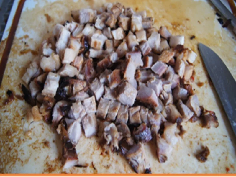 Rezept: Schweinebauch-Eier-Gemüse-Bratreis Bild Nr. 3 Schweinebauch-Eier-Gemüse-Bratreis - Rezept - Bild Nr. 3