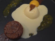 Schokokuchen mit Schokoladeneis und Passionsfrüchte - Rezept - Bild Nr. 2