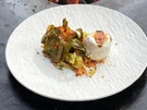 Gegrillte Feige im Weinblatt mit Ziegenkäse und Granola (Barbara Becker) - Rezept - Bild Nr. 2
