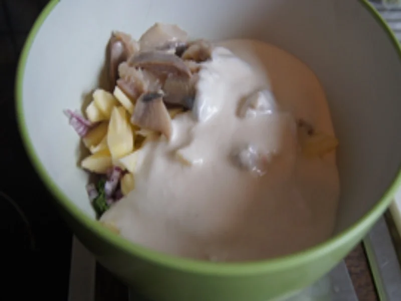 Matjesfilet-Salat mit Kümmel-Drillingen - Rezept - Bild Nr. 16051