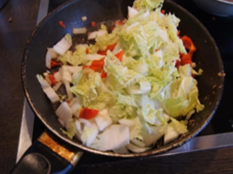 Paprika Chinakohl Hack Pfanne - einfach - von MausVoh